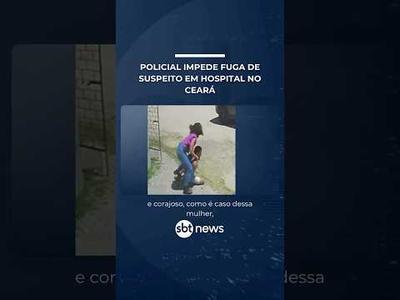 Policial civil impede fuga de suspeito em hospital no Ceará | #SBTManha Policial civil impede fuga de suspeito em hospital no Ceará | #SBTManha