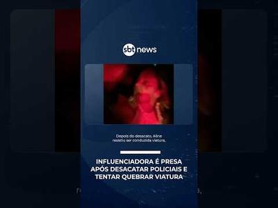 Influenciadora é presa após desacatar policiais e tentar quebrar viatura | #PrimeiroImpacto Influenciadora é presa após desacatar policiais e tentar quebrar viatura | #PrimeiroImpacto