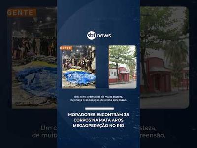 Moradores encontram 38 corpos na mata após megaoperação no Rio | #SBTManha Moradores encontram 38 corpos na mata após megaoperação no Rio | #SBTManha