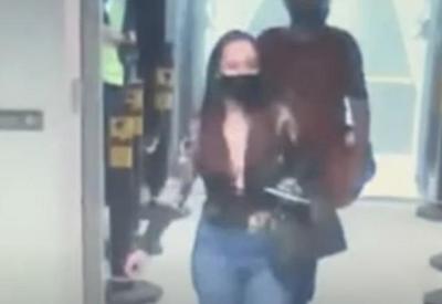 Caso Lorrayne: polícia divulga últimas imagens da modelo antes de ser estrangulada Caso Lorrayne: polícia divulga últimas imagens da modelo antes de ser estrangulada