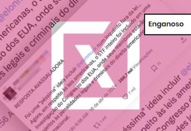 ENGANOSO: Congresso dos EUA não investiga ministros do STF, nem pode puni-los ENGANOSO: Congresso dos EUA não investiga ministros do STF, nem pode puni-los