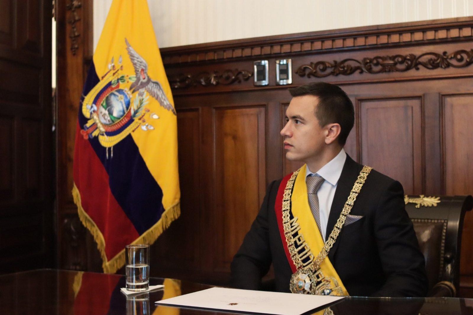Imagem da noticia Presidente do Equador declara novo estado de emergência após aumento da violência