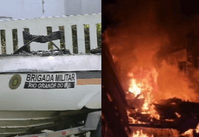 Polícia prende dois suspeitos de incêndio em batalhão ambiental no Rio Grande do Sul  Polícia prende dois suspeitos de incêndio em batalhão ambiental no Rio Grande do Sul