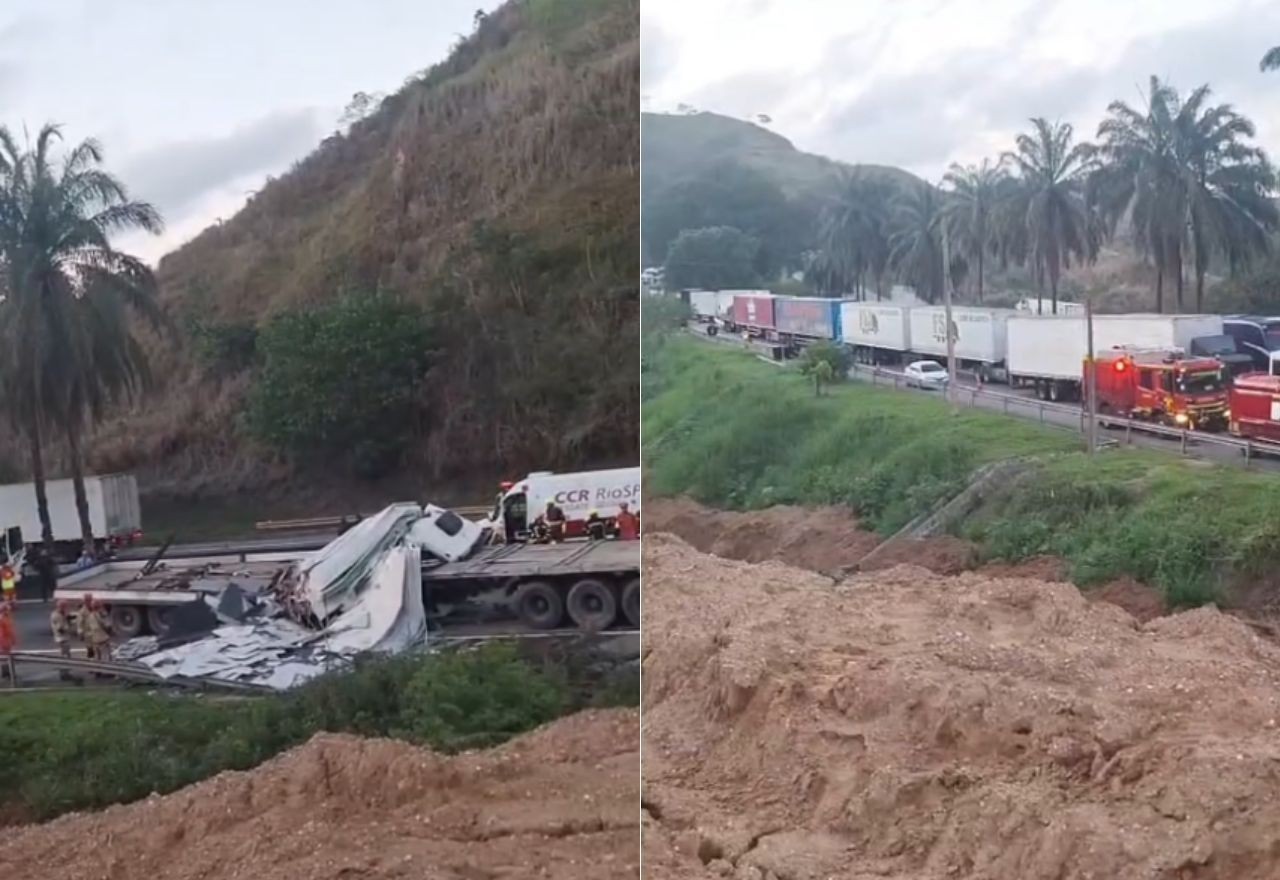 Imagem da noticia Perseguição policial causa acidentes e deixa caminhoneiro morto na Serra das Araras (RJ)