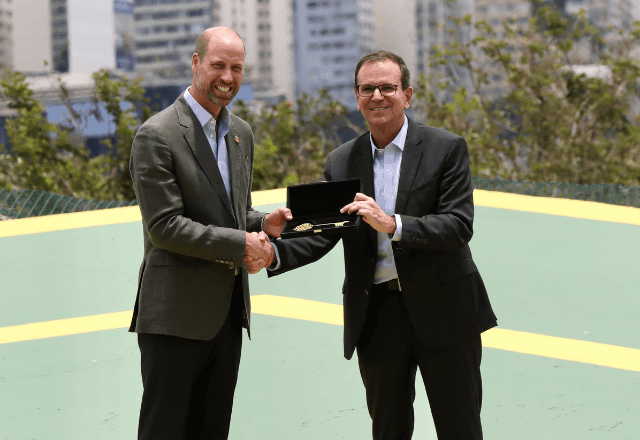 Imagem da noticia Príncipe William recebe chave do Rio e abre agenda no Brasil para prêmio ambiental Earthshot