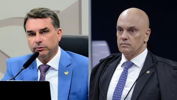 Imagem da notícia: Flávio ao STF: Moraes não tem "aparência de imparcialidade"