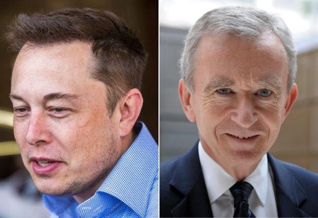 Imagem da noticia Elon Musk perde posto de pessoa mais rica do mundo para francês Bernard Arnault