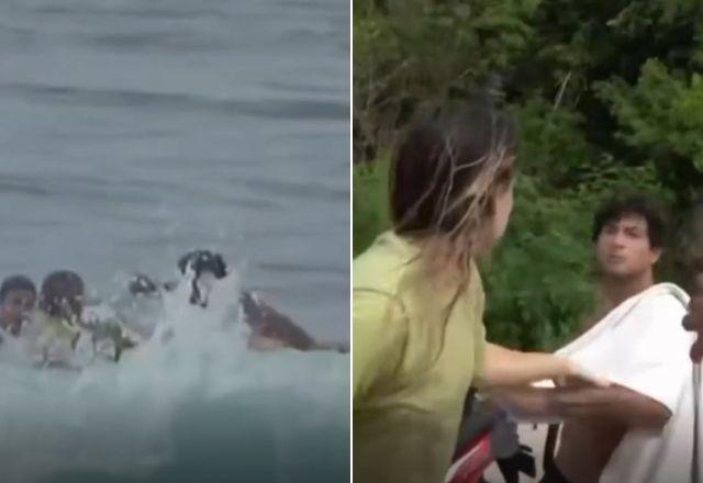 Surfista brasileiro dá socos em norte-americana por causa de onda em Bali Surfista brasileiro dá socos em norte-americana por causa de onda em Bali