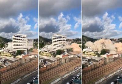 Prédios de antiga universidade do Rio são implodidos; veja vídeo Prédios de antiga universidade do Rio são implodidos; veja vídeo