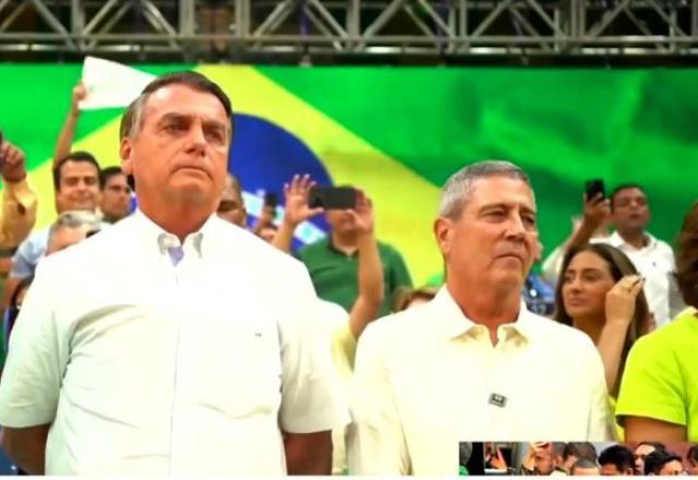 Ao atacar STF, Bolsonaro oficializa chapa com Braga Netto pelo PL Ao atacar STF, Bolsonaro oficializa chapa com Braga Netto pelo PL