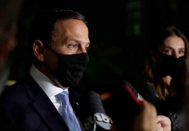 Vacina não pode ter visão ideológica ou partidária, diz Doria Vacina não pode ter visão ideológica ou partidária, diz Doria