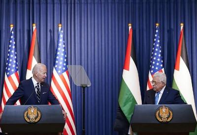 Na Cisjordânia, Biden defende ideia de 'dois Estados para dois povos' Na Cisjordânia, Biden defende ideia de 'dois Estados para dois povos'
