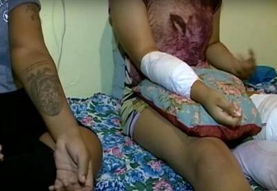 Jovens denunciam agressões de facão e cassetete  em Vitória (ES) Jovens denunciam agressões de facão e cassetete  em Vitória (ES)