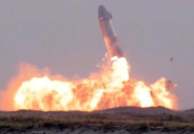 Protótipo de foguete da SpaceX explode após pouso; ASSISTA AO VÍDEO Protótipo de foguete da SpaceX explode após pouso; ASSISTA AO VÍDEO