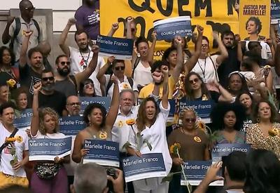 Manifestações lembram cinco anos sem Marielle Franco e Anderson Gomes Manifestações lembram cinco anos sem Marielle Franco e Anderson Gomes