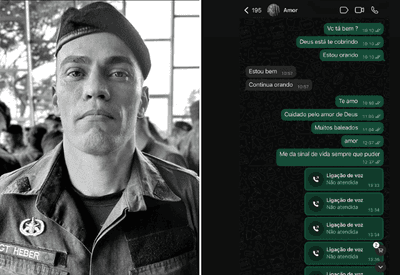 Policial do Bope mandou mensagens à esposa antes de morrer em megaoperação no Rio: "Continua orando" Policial do Bope mandou mensagens à esposa antes de morrer em megaoperação no Rio: "Continua orando"