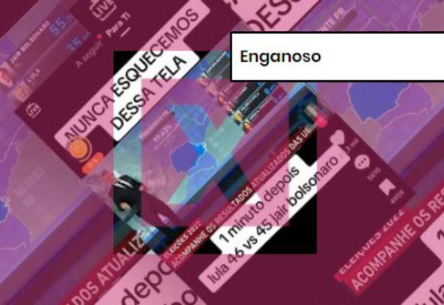 ENGANOSO: Post usa captura de tela fora de contexto para alegar que houve fraude nas eleições de 2022 ENGANOSO: Post usa captura de tela fora de contexto para alegar que houve fraude nas eleições de 2022