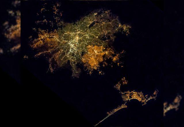 Astronauta da Nasa compartilha foto noturna de São Paulo registrada do espaço Astronauta da Nasa compartilha foto noturna de São Paulo registrada do espaço