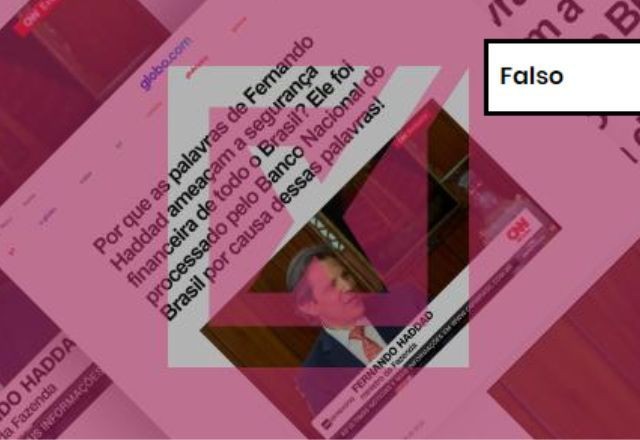 Imagem da noticia FALSO: Site imita portal de notícias e inventa entrevista com Haddad sobre criptomoedas