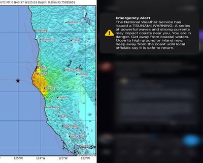 Após terremoto na Califórnia, serviço meteorológico dos EUA descarta risco de tsunami Após terremoto na Califórnia, serviço meteorológico dos EUA descarta risco de tsunami