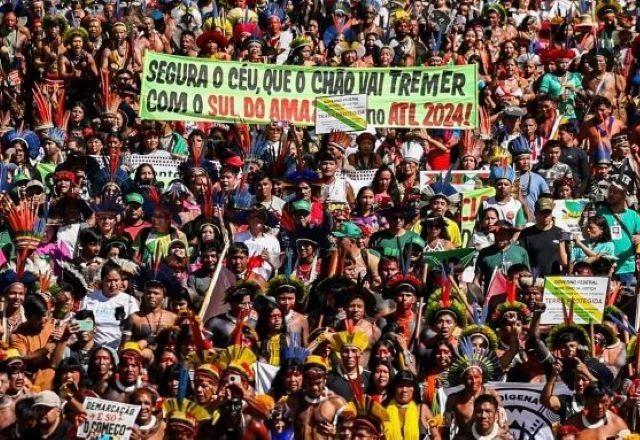 ATL 2025: acampamento de indígenas em Brasília espera receber até 8 mil pessoas ATL 2025: acampamento de indígenas em Brasília espera receber até 8 mil pessoas