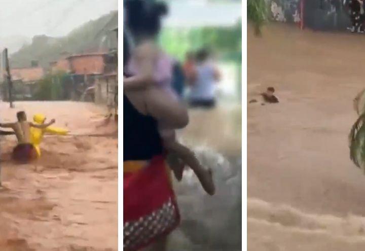SP: Homem é arrastado por enxurrada e crianças são retiradas de creche às pressas SP: Homem é arrastado por enxurrada e crianças são retiradas de creche às pressas