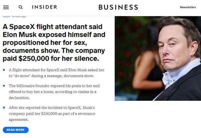Elon Musk faz acordo para manter sigilo sobre suposto assédio Elon Musk faz acordo para manter sigilo sobre suposto assédio