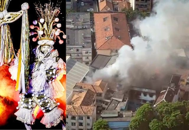Imagem da noticia Fantasias de Carnaval de 3 escolas de samba da Série Ouro estão em fábrica que pegou fogo no Rio