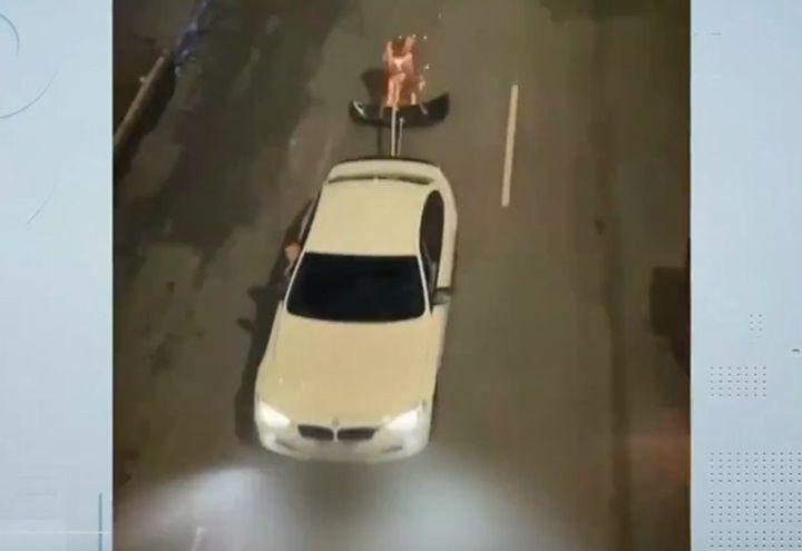 Vídeo: Homem que se apresenta como influenciador é flagrado “surfando” no trânsito Vídeo: Homem que se apresenta como influenciador é flagrado “surfando” no trânsito