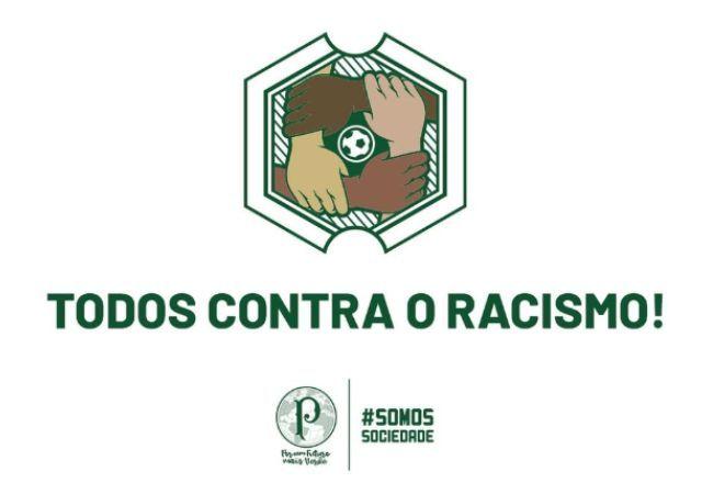 Palmeiras promove ações contra o racismo após casos de discriminação no futebol Palmeiras promove ações contra o racismo após casos de discriminação no futebol