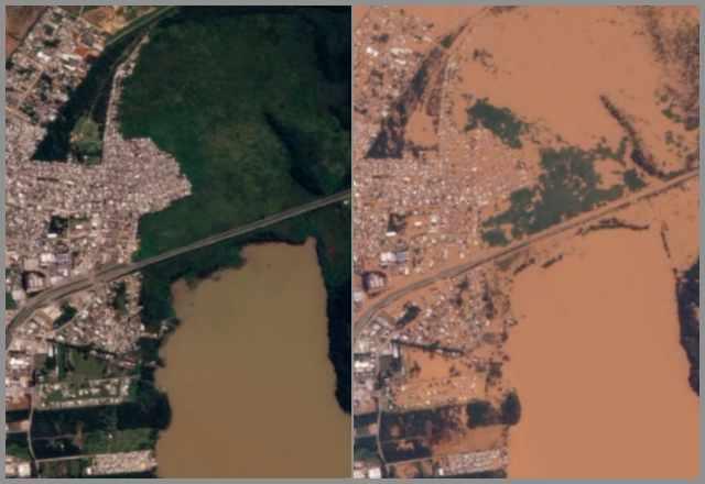 Prefeituras e estado terão imagens de satélites usados pela PF para ajudar na tragédia no RS Prefeituras e estado terão imagens de satélites usados pela PF para ajudar na tragédia no RS